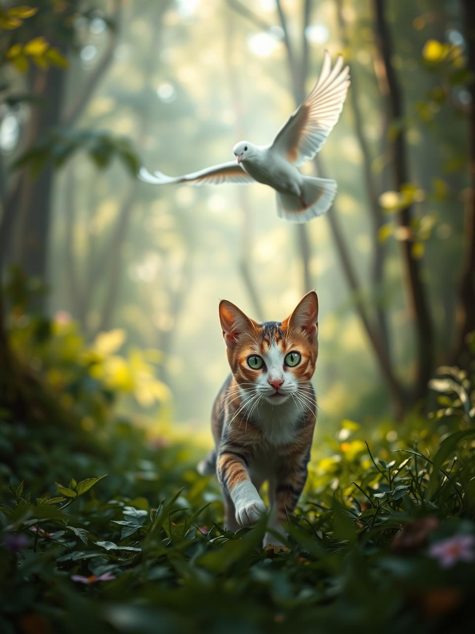 Güvercin Luna'ya yol gösteriyor